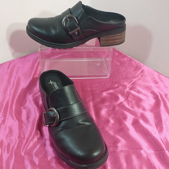 Eastland Women's SZ 9W Erin Slip-On Buckle Mule Shoes Memory Foam Comfort - Picture 1 of 10
